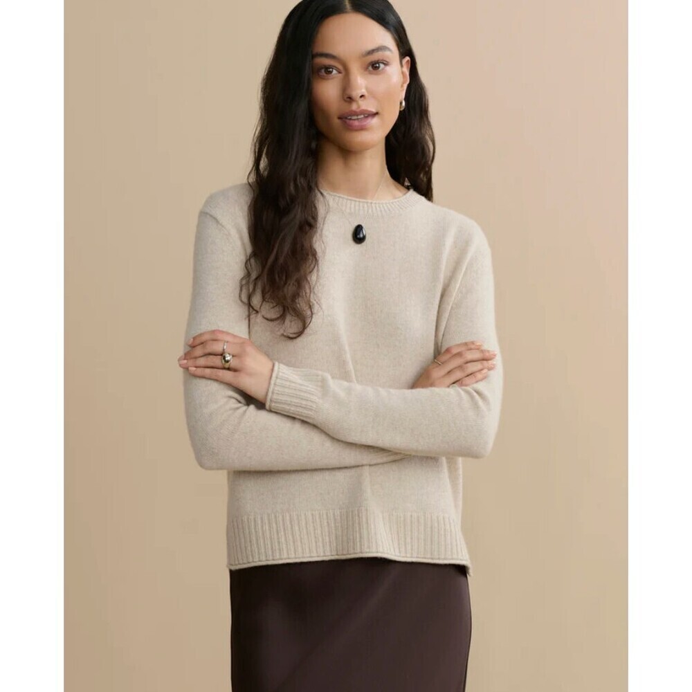 Jenni Kayne Everyday Sweater in Oatmeal Size Large